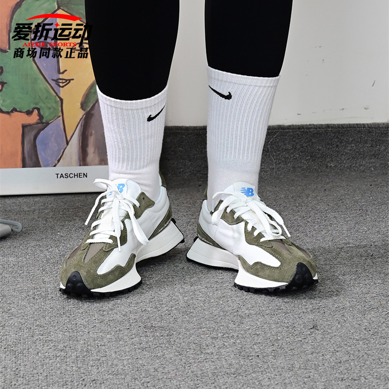 New Balance NB男女同款327系列复古休闲鞋拼色时尚运动鞋U327LE - 图1