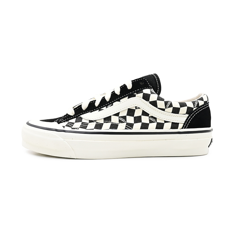 VANS 范斯Old Skool Reissue 136黑白棋盘格休闲板鞋VN000MT6BPQ - 图3