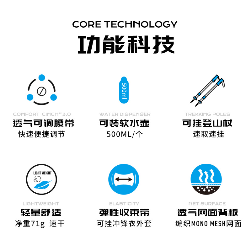 Ultimate Direction美国UD6.0跑步腰包男女马拉松装备运动手机包 - 图0