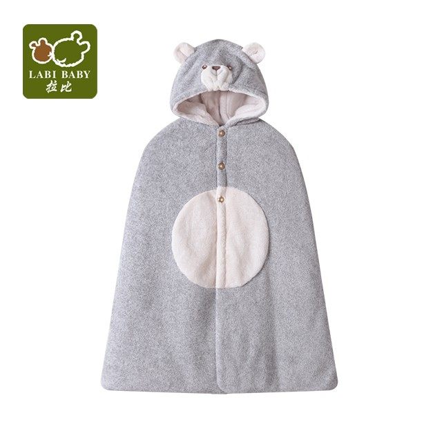 拉比正品婴幼儿带帽披风宝宝带帽挡风被出门防风男女童秋冬款加厚,淘宝优惠券,粉丝福利购,淘宝优惠卷