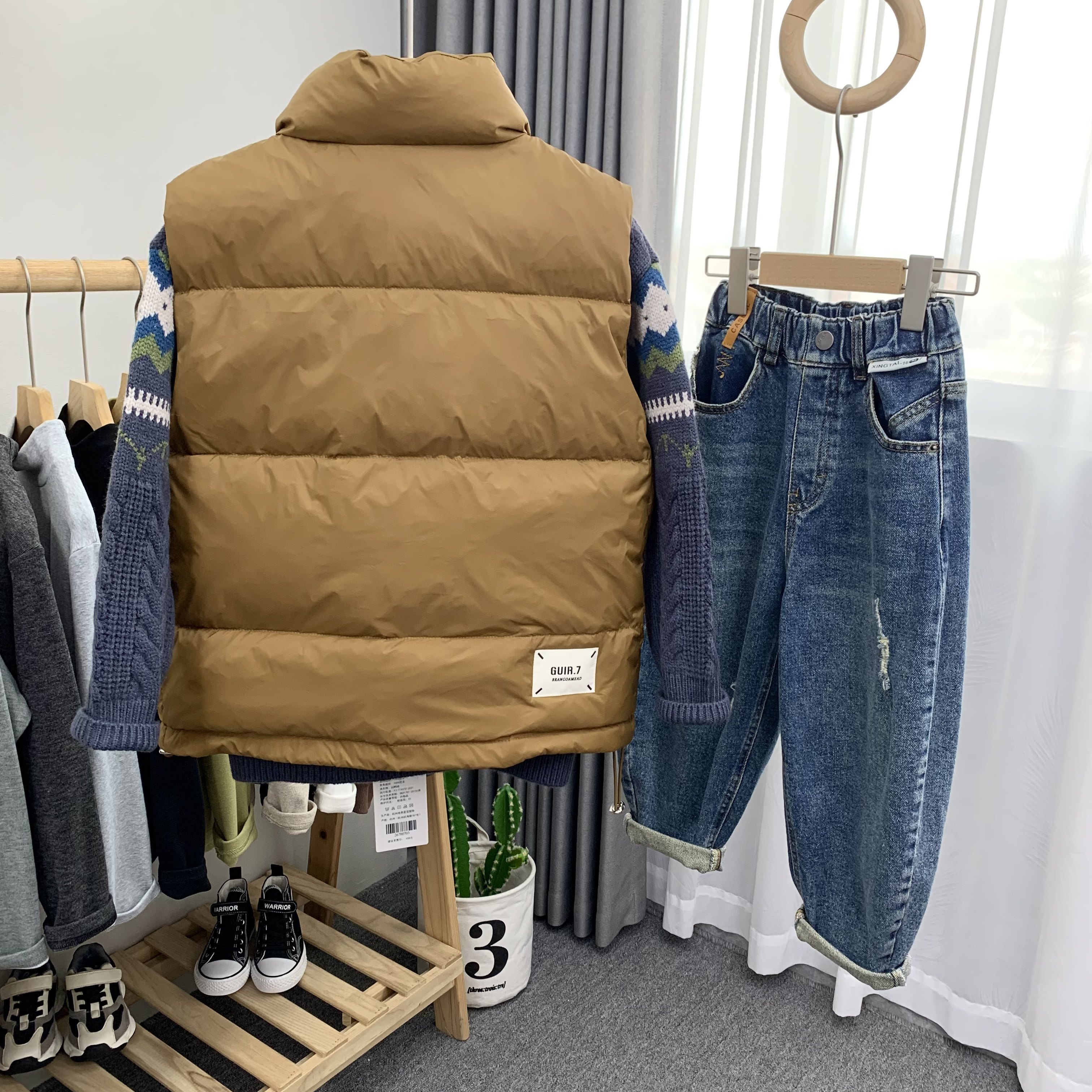 卡芙恰恰童装冬新款90白鸭绒儿童羽绒马甲男女童拉链外套703,淘宝优惠券,粉丝福利购,淘宝优惠卷