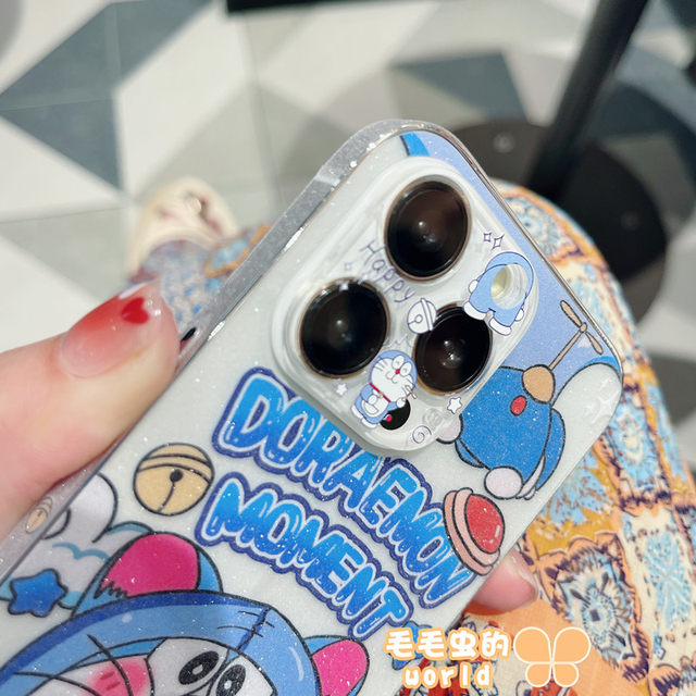 Glitter Transparent Apple Frosted Jingle Cat Back Film