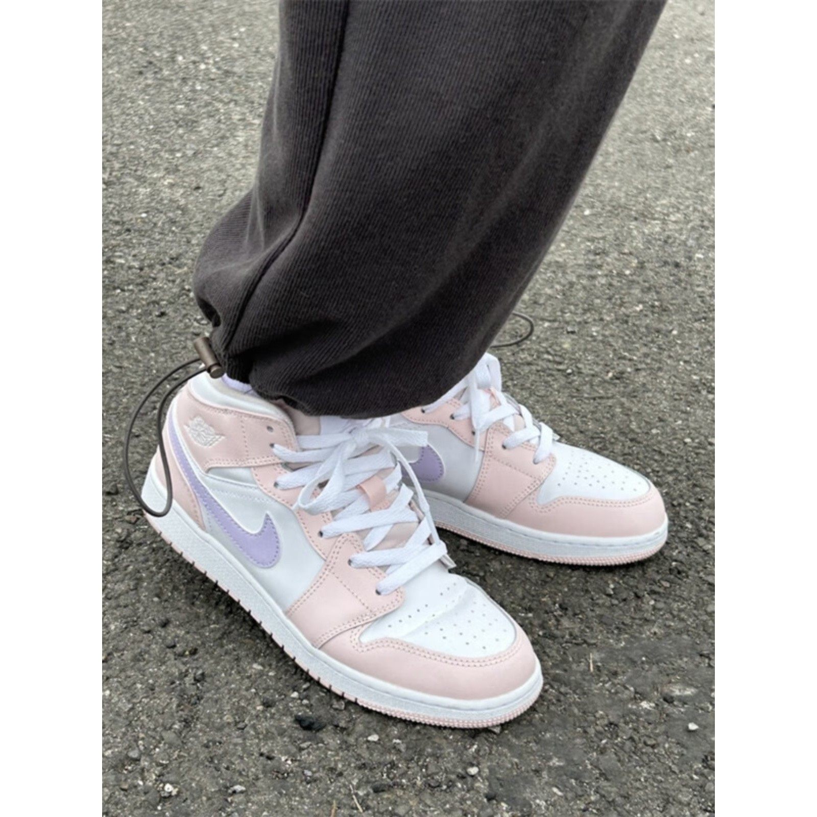 Jordan乔丹粉紫高帮运动鞋正品AJ1板鞋新款复古女鞋减震休闲鞋子,淘宝优惠券,粉丝福利购,淘宝优惠卷