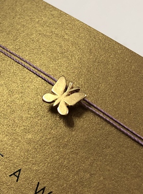 丝线款 银镀金【蝴蝶】吊坠 许愿项链  美国Dogeared正品