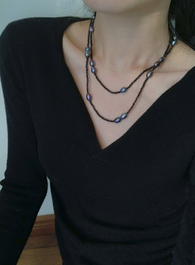 WHYs原创设计黑色珍珠项链