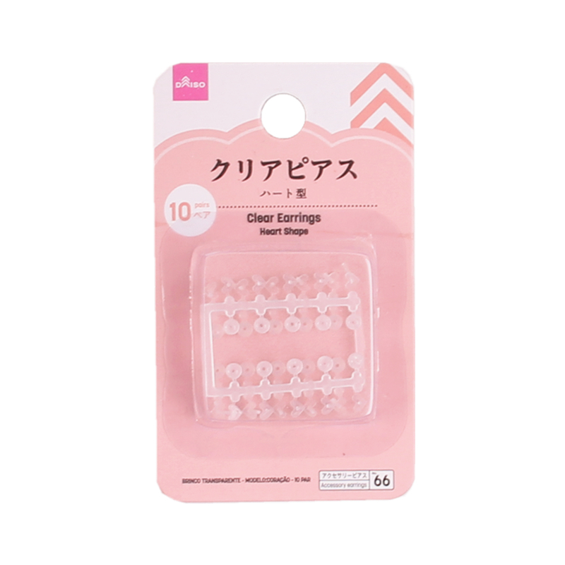 DAISO 8 日本可爱卡通半透明塑料耳钉耳针米奇头防过敏养耳洞 对大创 DAISO 8 日本可爱卡通半透明塑料耳钉耳针米奇头防过敏养耳洞 对大创