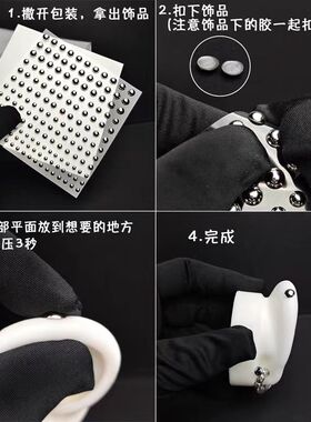 不打孔假鼻环钛钢欧美朋克辣妹无洞磁吸鼻中隔环鼻钉个性免穿孔潮