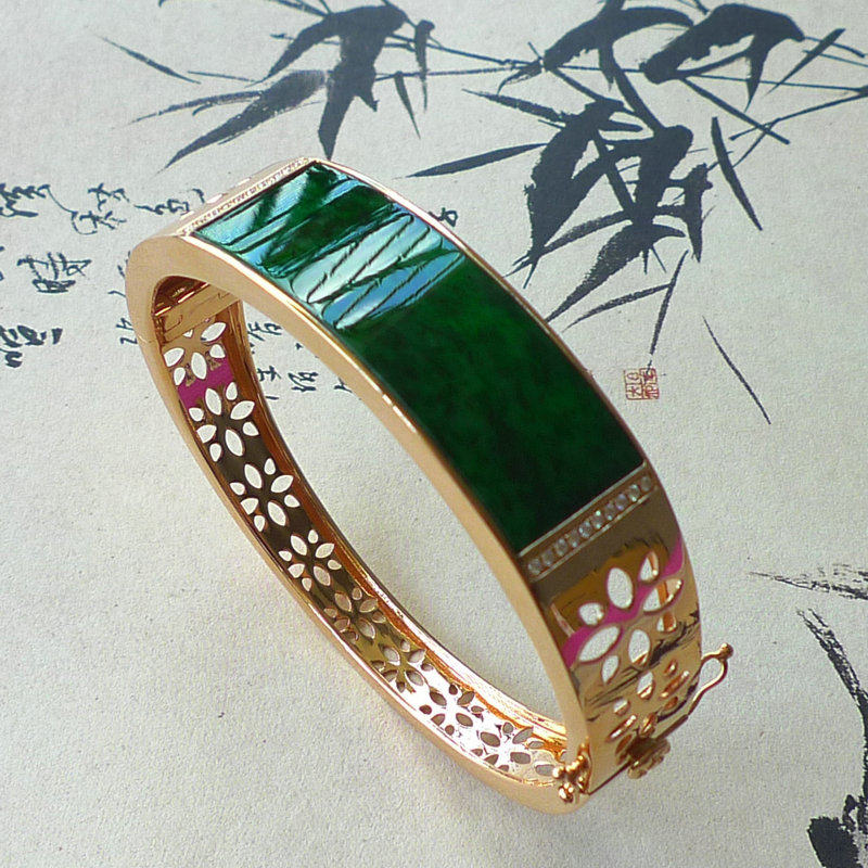 花青手镯翡翠 新人首单立减十元 21年8月 淘宝海外