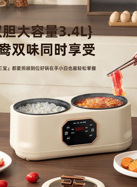 跨境智能双胆电饭煲电煮锅双控多