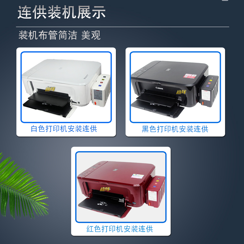 丽辉 适用佳能MG2560 2460 2965 2960 3060 MX496 TS3160 3165 3166 3460 TR4560打印机连供 645 646墨盒墨水 - 图1