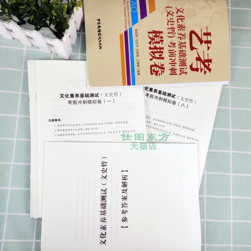 2024年中传艺考文化素养基础测试 文史哲 考前冲刺模拟卷中传文史哲艺考模拟卷试卷题解通识读本艺术招生试卷中国传媒大学试卷教材 - 图0