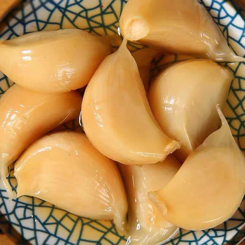 如皋特产仁宗糖醋蒜头500克酸甜开胃菜农家咸菜下饭菜腌泡大蒜头 - 图1