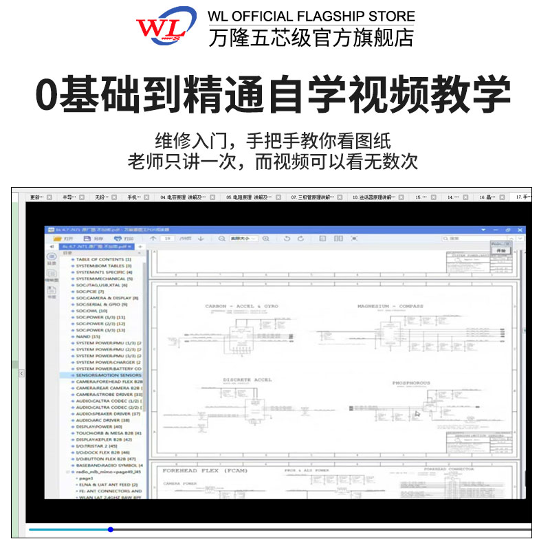 wl万隆五芯级维修宝典电子图手机维修视频图纸方案教程软件资料-图0