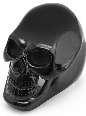 ou时尚饰品骷髅头个性新款钢指环