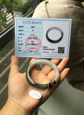 天然A货缅甸料翡翠玉石手镯保真