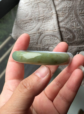 天然A货缅甸料翡翠贵妃小双色镯