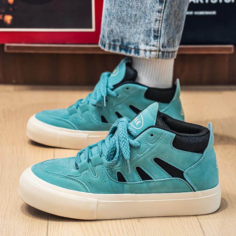 帆布鞋男鞋秋冬季2025新款本命年红色布鞋青少年运动休闲高帮板鞋,淘宝优惠券,粉丝福利购,淘宝优惠卷