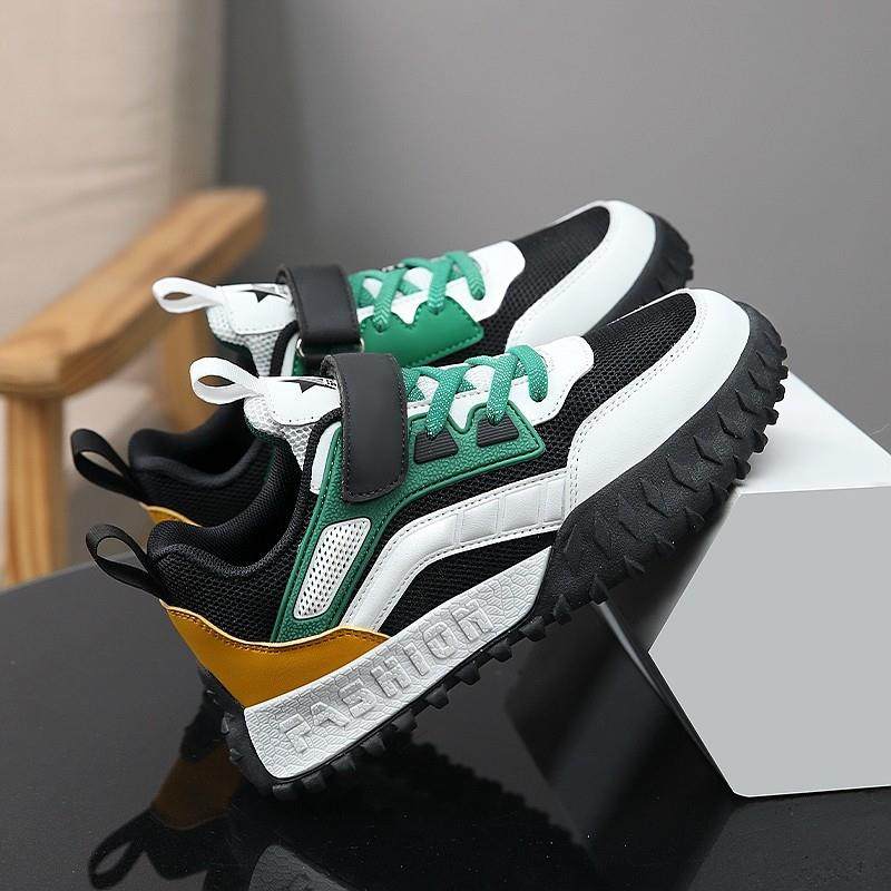 男童鞋春款2025新款儿童网面透气运动鞋中大童魔术贴软底男孩板鞋,淘宝优惠券,粉丝福利购,淘宝优惠卷