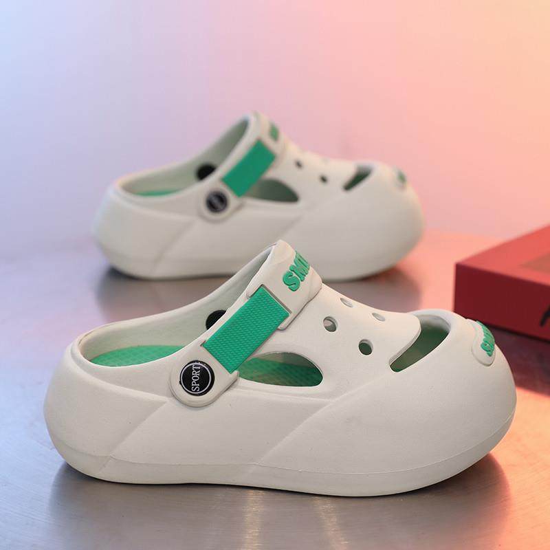 儿童洞洞鞋2025夏季新款踩屎感静音男童防滑拖鞋男孩包头沙滩凉鞋,淘宝优惠券,粉丝福利购,淘宝优惠卷