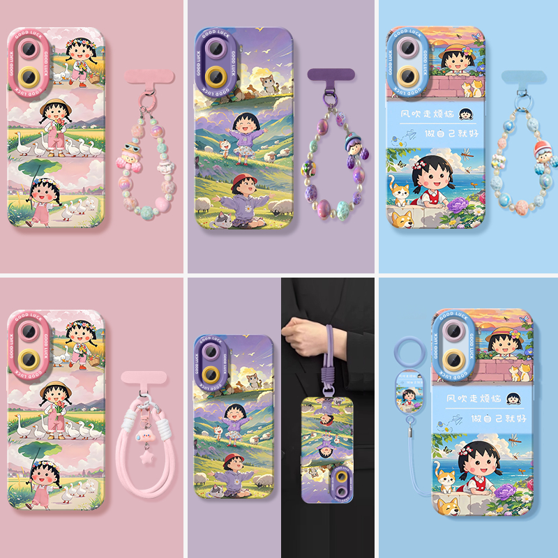 小丸子适用红米Turbo4手机壳新款Turbo4pro保护套小众高级感Redmi硅胶全包防摔小米red米tubor3手腕挂绳外壳 - 图3