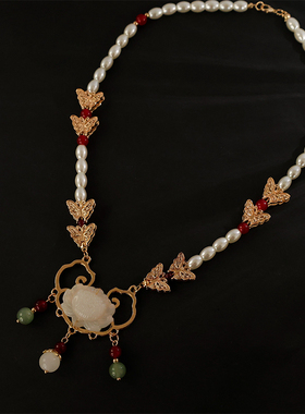 唐风明制项链气质串珠同款璎珞