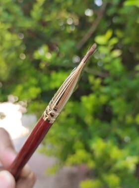 艾诺琪化妆刷韶华系列g167香狸毛大号眉刷动物毛实木柄微瑕疵