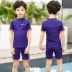 Đồ bơi trẻ em nam Cơ thể trẻ em năm điểm quần short boxer phù hợp với trẻ nhỏ Kem chống nắng lớn chuyên nghiệp Đồ bơi nhanh khô - Bộ đồ bơi của Kid