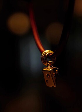 静谧欢喜精致咖啡豆情侣红绳手链