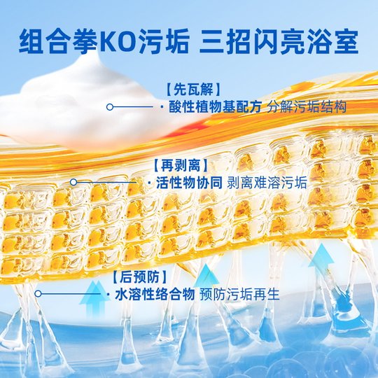 Water Guard Bathroom Cleaner Descaling Glass Mirror