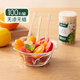 Double gun bamboo fruit fork fruit stick bamboo