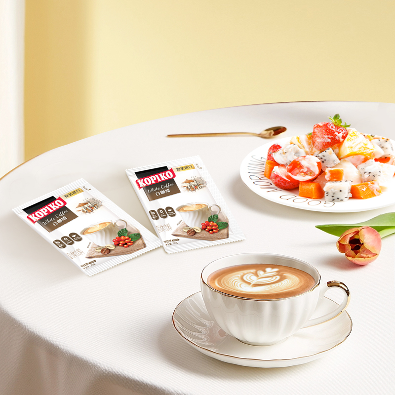 【进口】KOPIKO可比可三合一白咖啡提神30g*24条720g速溶咖啡