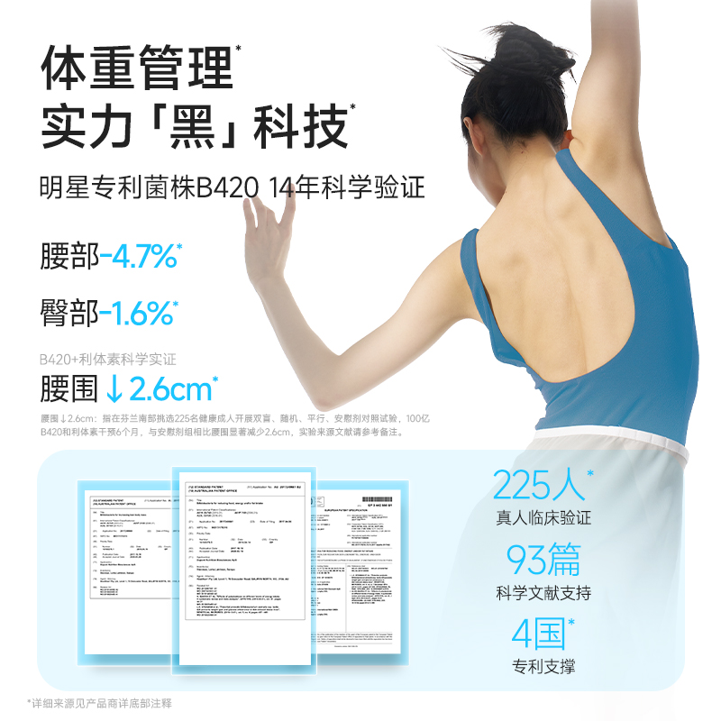 万益蓝WonderLab体重管理B420益生菌成人肠胃肠道大人调理