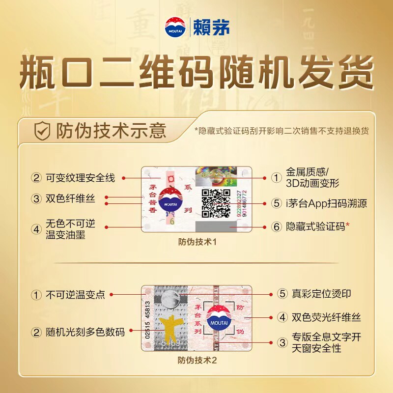 茅台赖茅酱香型白酒传承蓝53度500ml*6瓶整箱装商务宴请送礼原箱