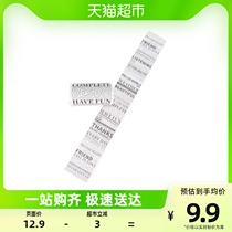 Text Tape Hand Ledger Sticker in English Chinese Decorative Items Letters Title Ripping off Split Labelling Stationery