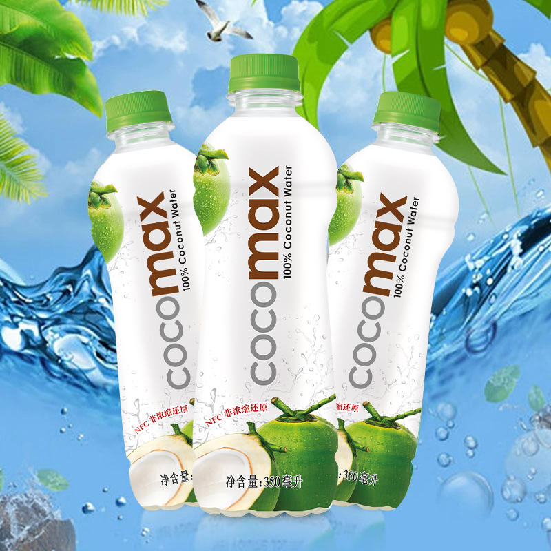 泰国进口cocomax椰子水补充电解质水350ml*24瓶100%NFC果汁饮料 - 图3