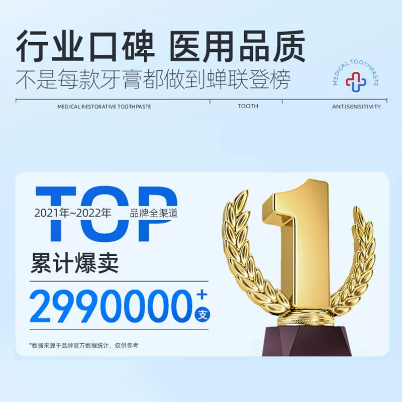 白云山 口腔脱敏膏 110g*2件 双重优惠折后￥9.9包邮