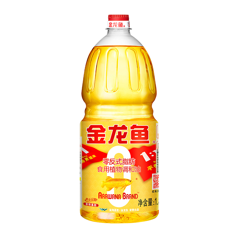 金龙鱼黄金比例食用调和油1.8L/桶食用油非转基因植物家用-图0