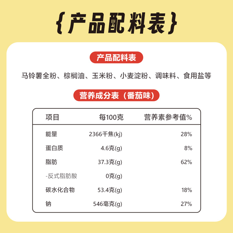 阿婆家的薯片32包大礼包番茄味整箱批发网红解馋膨化食品休闲零食 - 图3