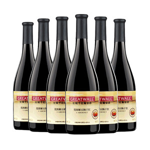 中粮长城干红葡萄酒红酒优级解百纳750ml×6瓶整箱Greatwall/长城
