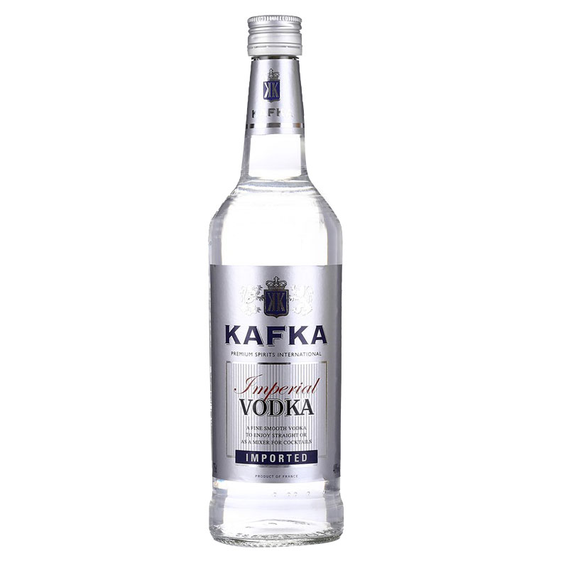 卡夫卡伏特加750ml 酒吧鸡尾酒调酒基酒法国进口洋酒 KAFKA VODKA - 图0