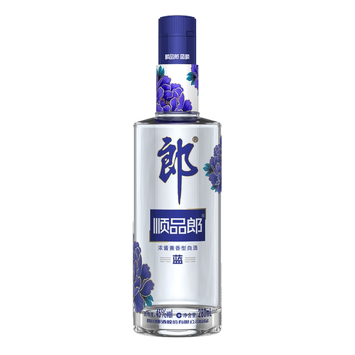郎酒顺品郎蓝顺兼香型白酒45度纯粮食酒自饮光瓶酒 - 图2