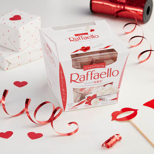 费列罗拉斐尔脆雪柔椰蓉扁桃仁糖果酥球15粒 零食下午茶伴手礼