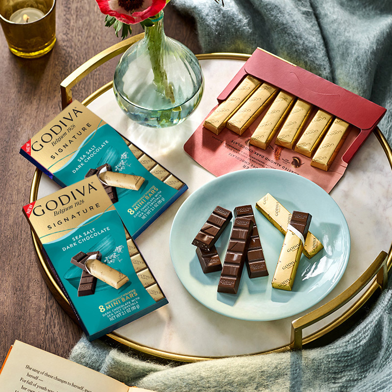 GODIVA/歌帝梵醇享系列巧克力条解馋零食低负担休闲独立小包装