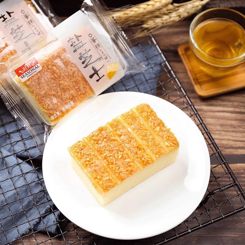时鲜盐芝士蛋糕415g营养健康早餐手撕面包整箱休闲零食代餐糕点心 - 图3