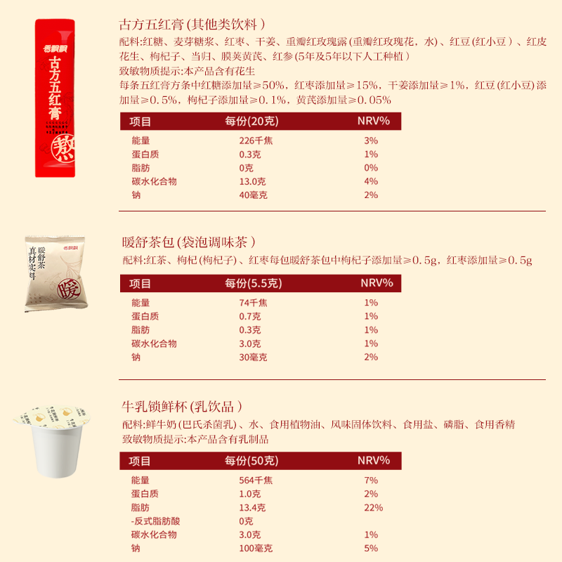 【臻选】香飘飘古方五红暖乳茶1箱10杯装冲泡冲调热奶茶饮品礼盒,淘宝优惠券,粉丝福利购,淘宝优惠卷