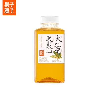 武夷山大红袍无糖茶350ml×6瓶