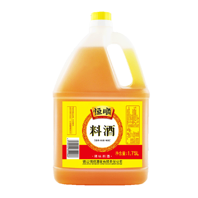 恒顺料酒1.75L炒菜 去腥解膻 腌制 香味浓郁厨房调味家用增鲜调料 - 图0