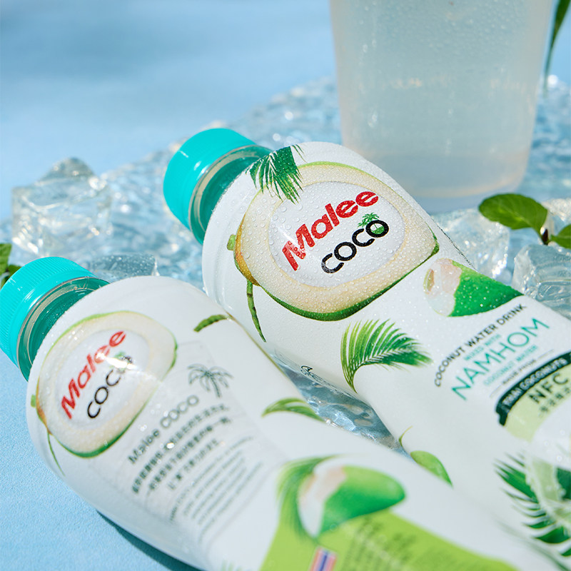 泰国进口Malee玛丽香水椰350ml*24瓶补充电解质饮料NFC椰子水整箱