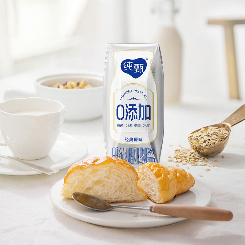 蒙牛纯甄0添加酸奶200g*10盒高端品质营养纯净配方