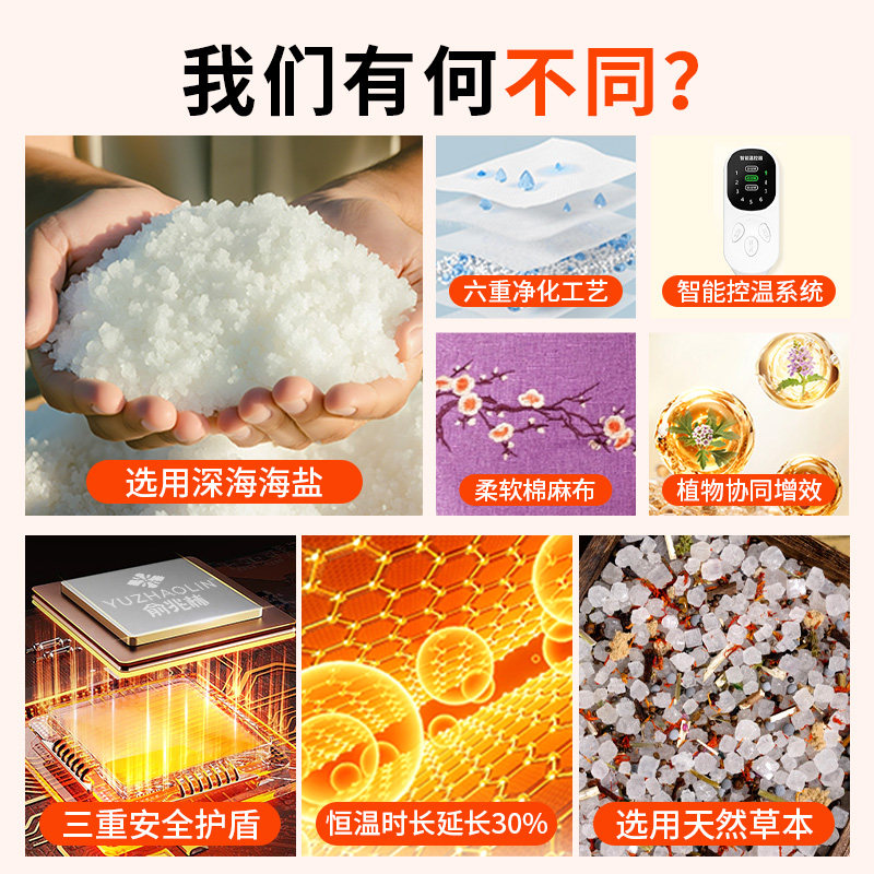 儿童鼻炎肩颈海盐热敷包盐袋电加热颈椎背受凉艾灸艾草理疗袋神器,淘宝优惠券,粉丝福利购,淘宝优惠卷